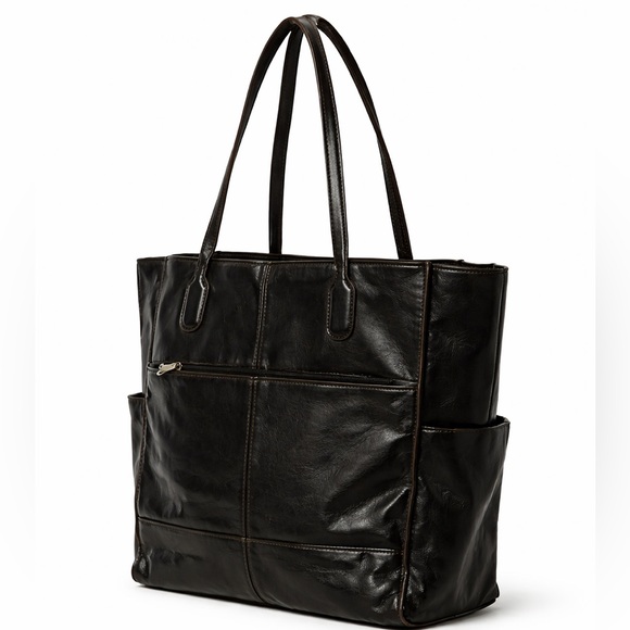 HOBO Handbags - Natural HOBO Maverick Leather Tote Bag with Exterior Zip Pocket